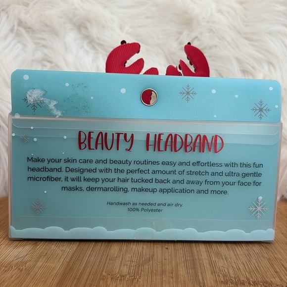 Tru Beauty | NIB Rudolf reindeer Sequin Beauty Skincare Makeup Headband OSFM - Picture 6 of 6